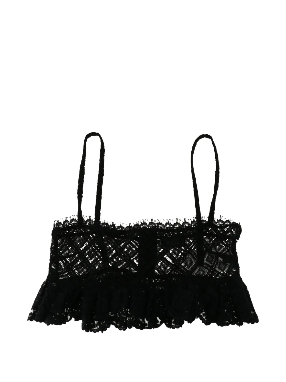 ETRO lace bralette top - Nero