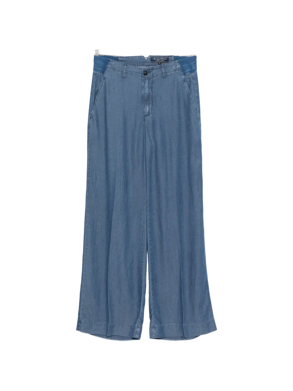 european culture wide-leg trousers - Blu