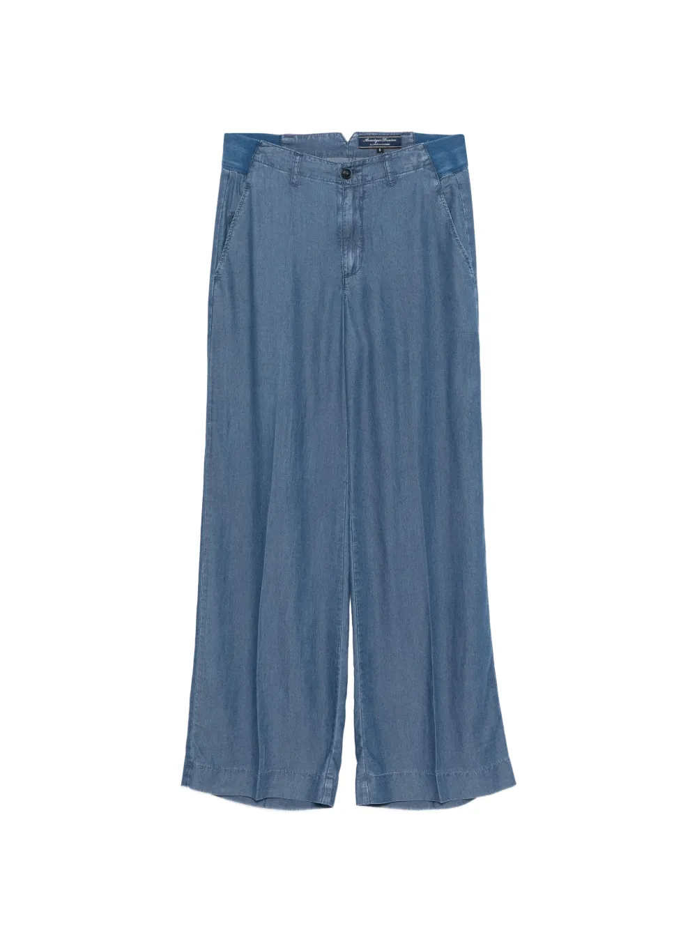 european culture wide-leg trousers - Blu