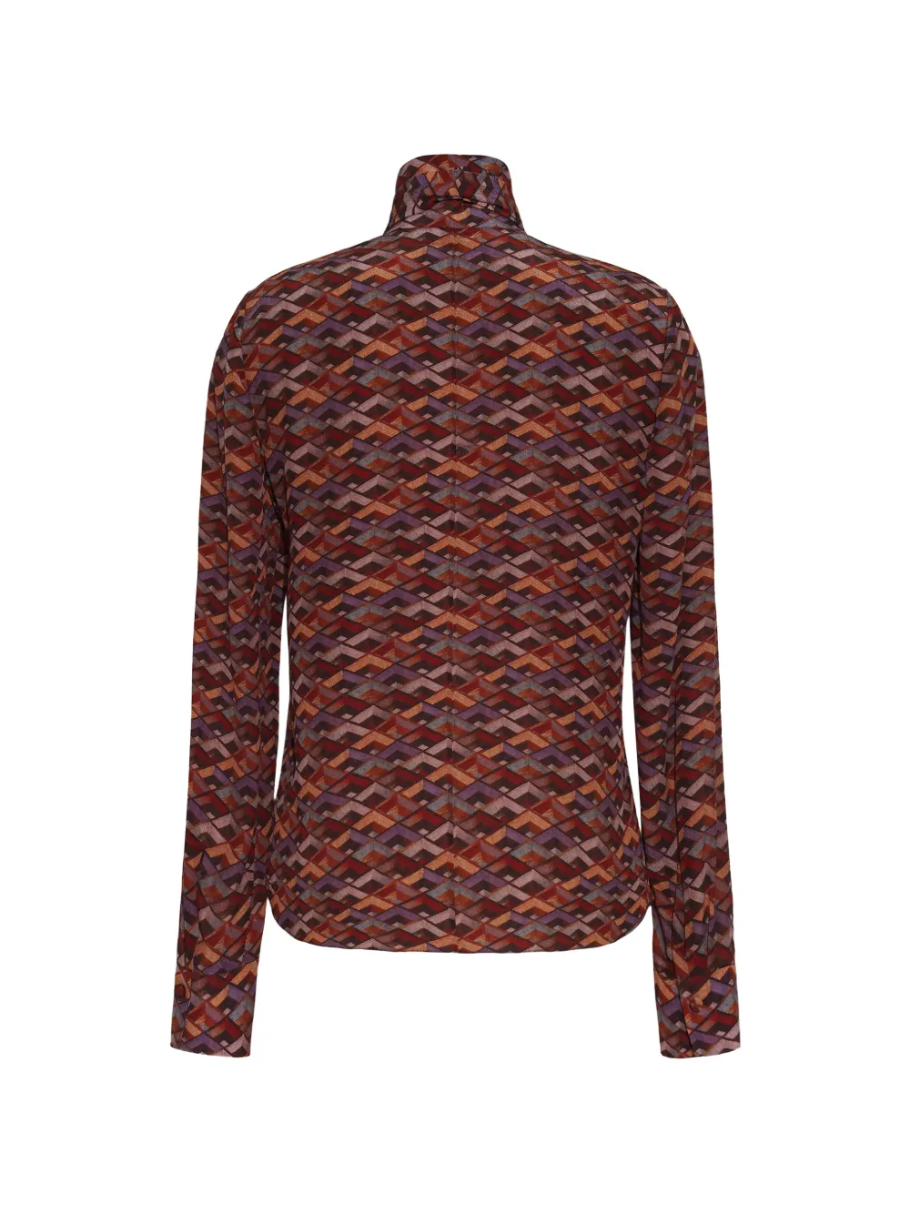 Adam Lippes Blouse met geometrisch patroon en strikdetail Bruin