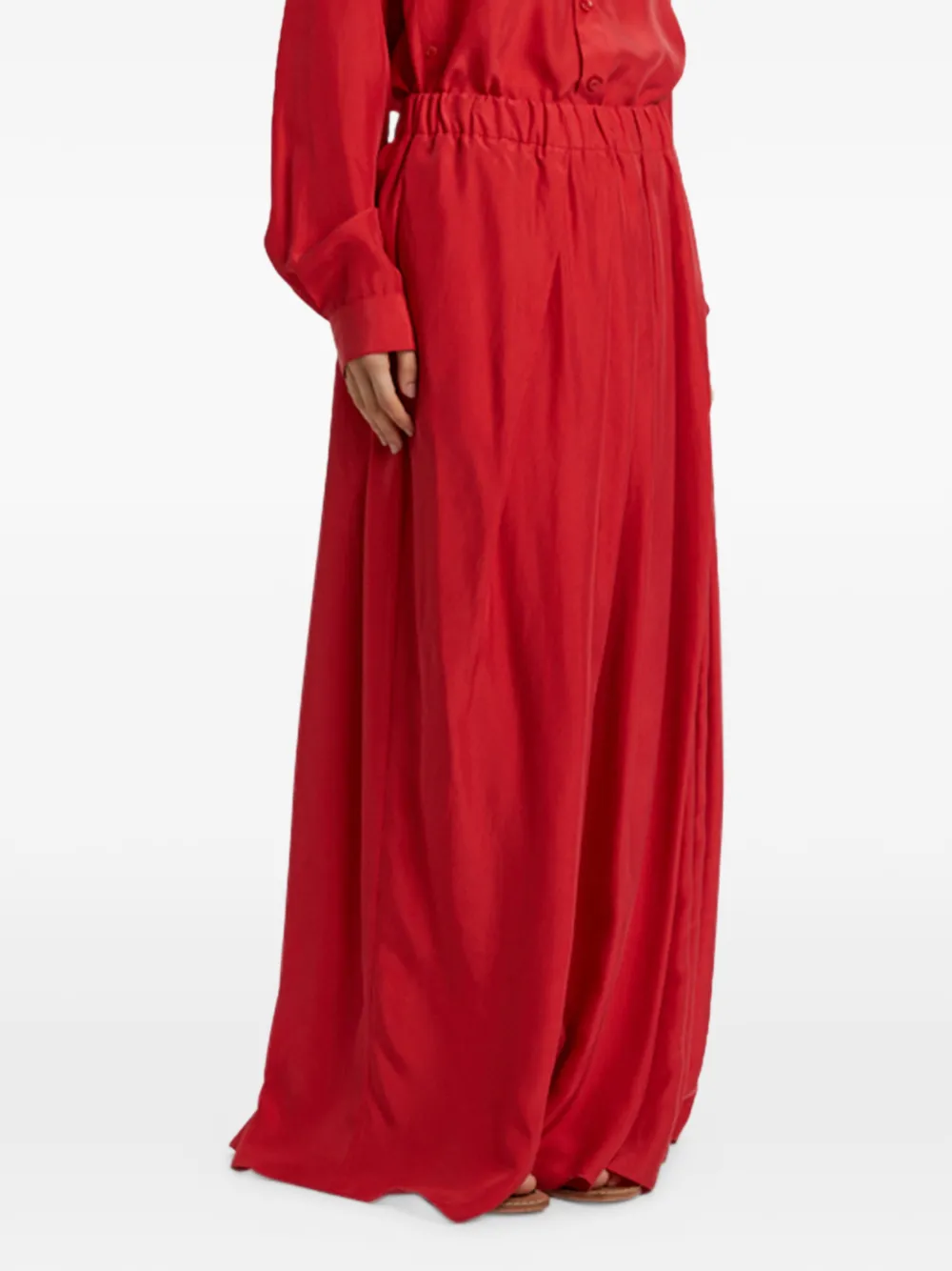 Phisique Du Role elasticated-waistband maxi skirt - Rosso