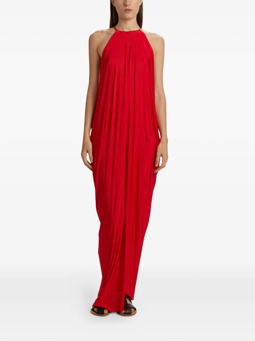 Phisique Du Role cowl-neckline dress - Rosso