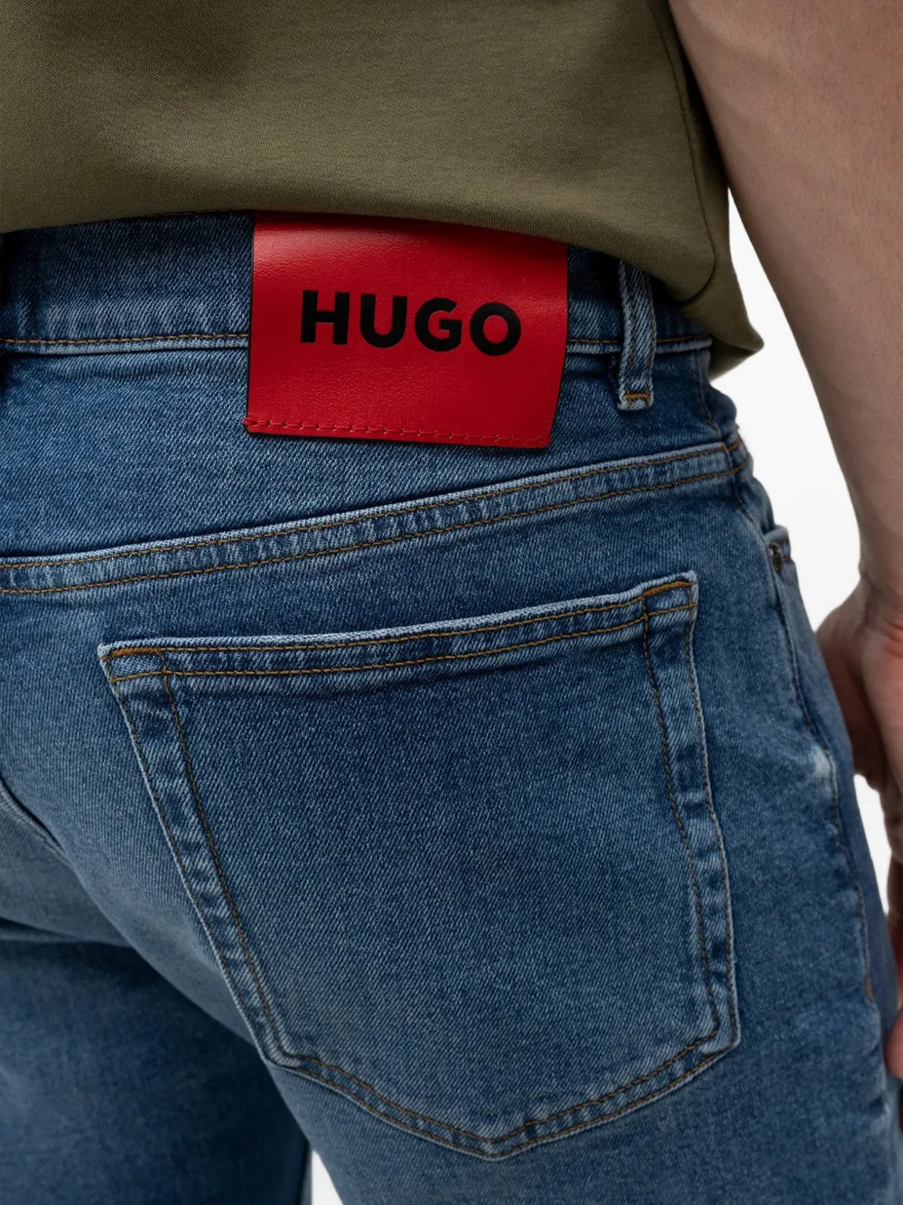  Hugo Logo-patch Jeans - Blue 