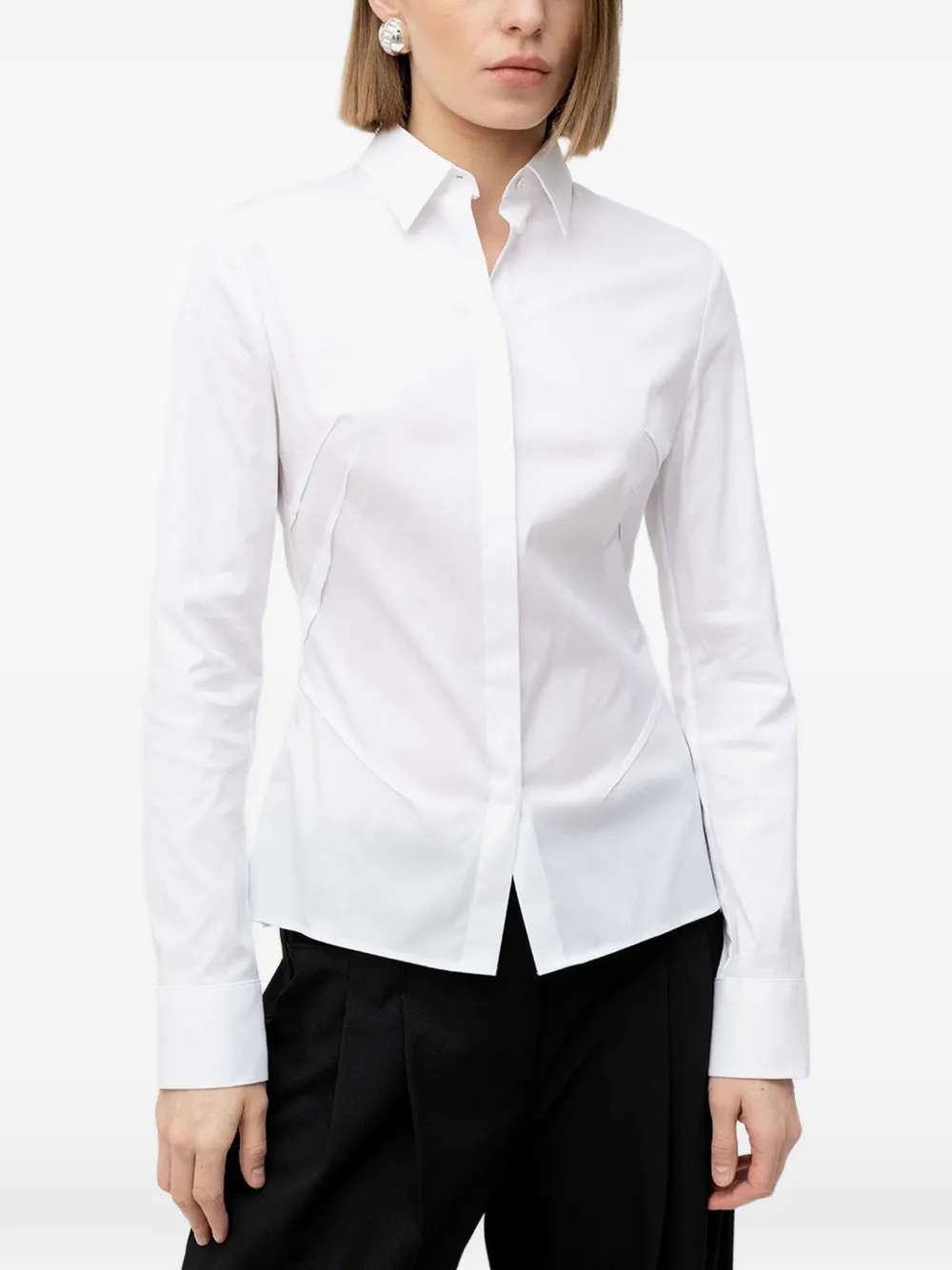  Boss Long-sleeved Shirt - White 