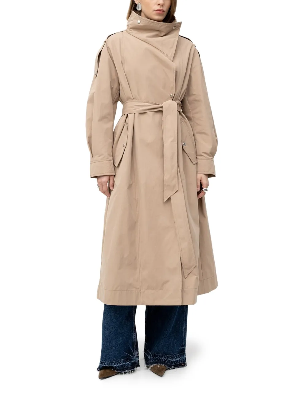  Boss Clarina Belt Coat - Neutrals 
