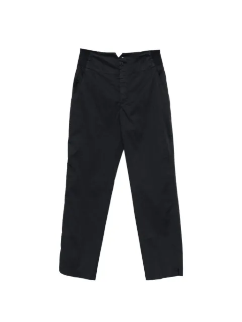 european culture blue cropped trousers