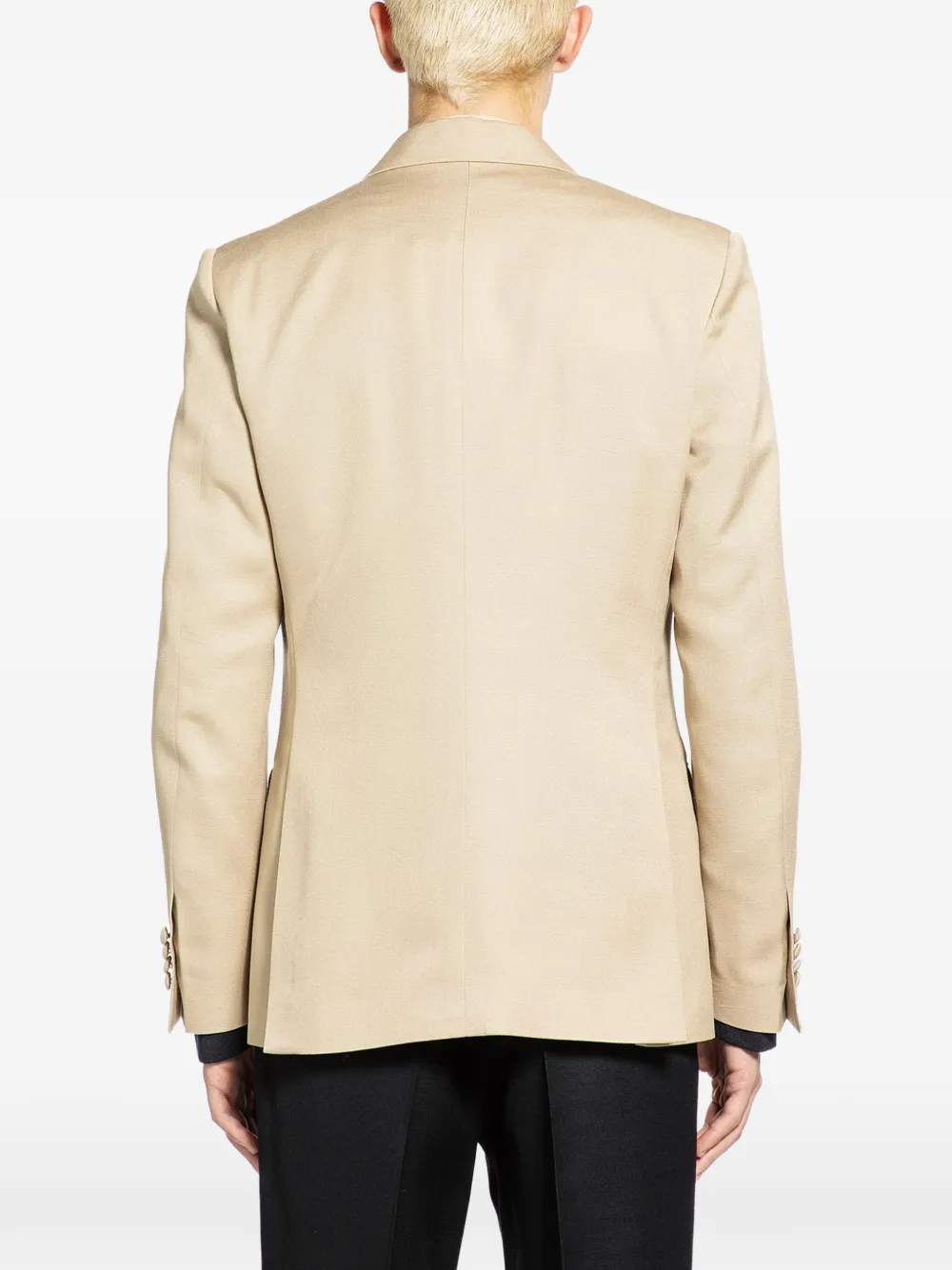 Lardini Jack met gekerfde revers en knopen Beige