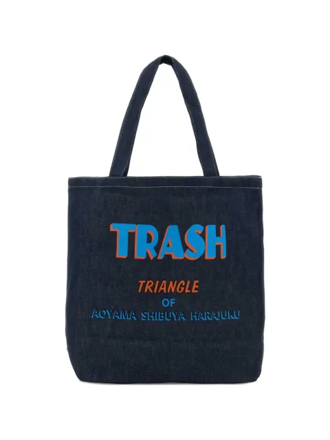 Needles logo graphic tote bag