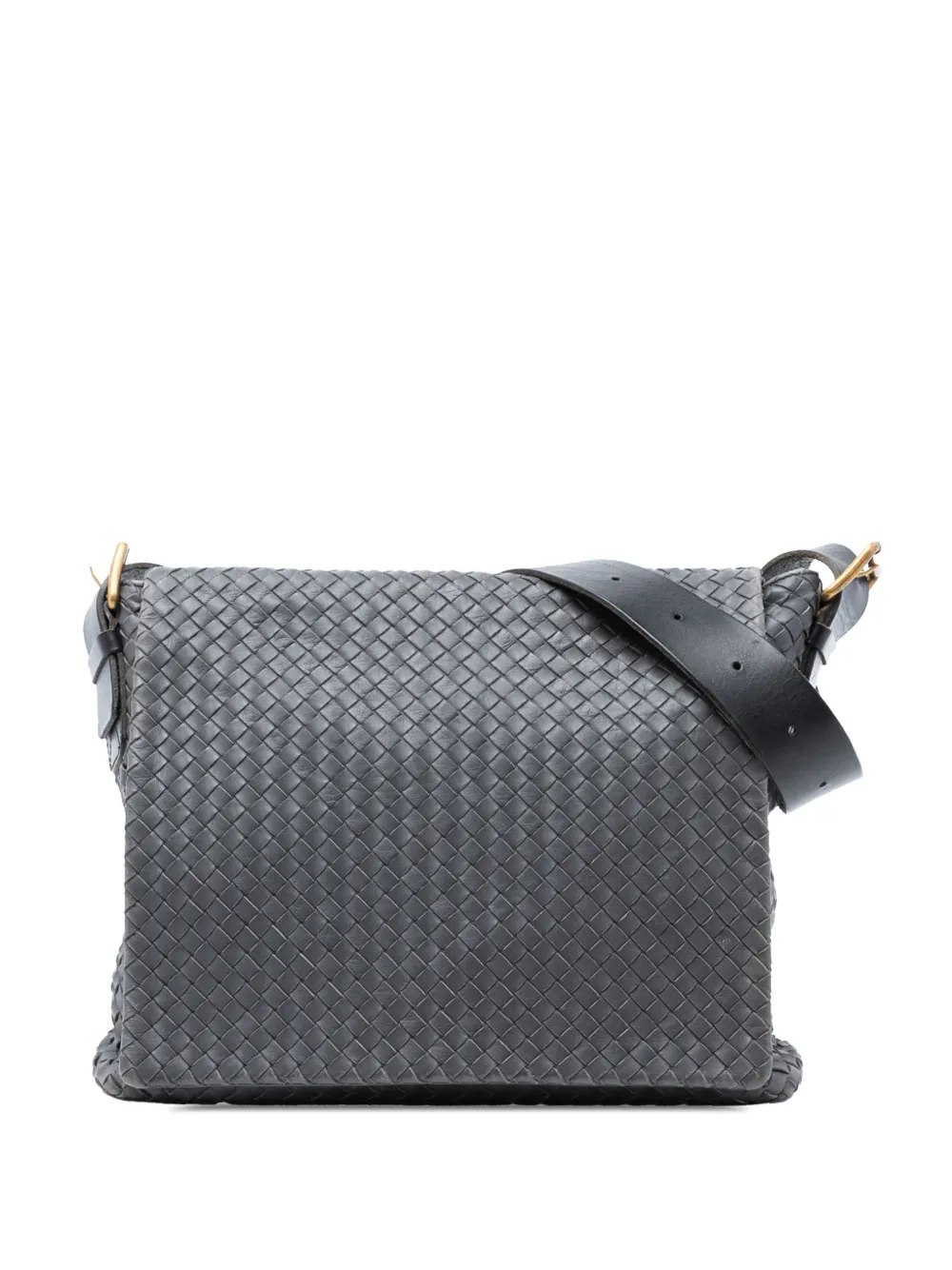 Bottega Veneta Pre-Owned 2009 Nappa Intrecciato Flap crossbody bag - Grigio