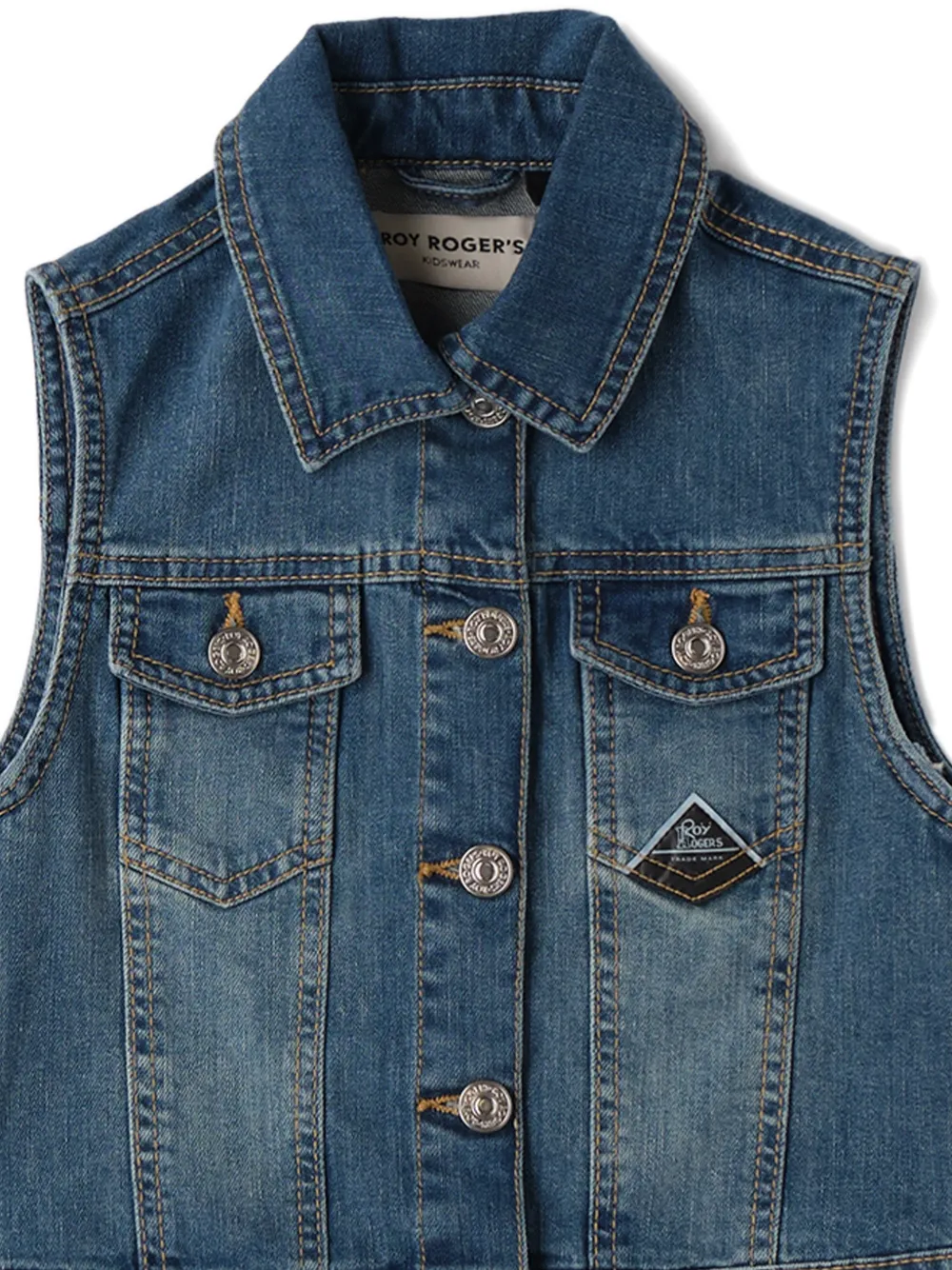 Roy Rogers Kids Top met zak en knopen Blauw