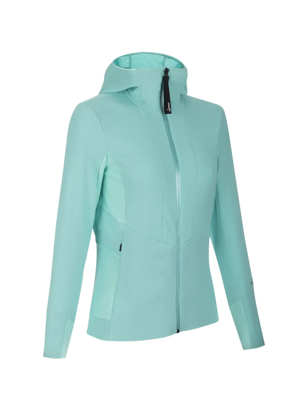LAMUNT Violet hooded zip-up jacket