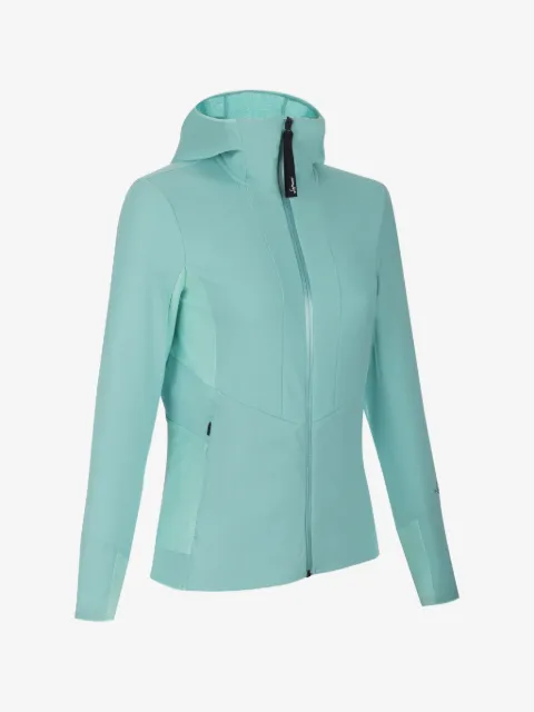 LAMUNT Violet hooded zip-up jacket