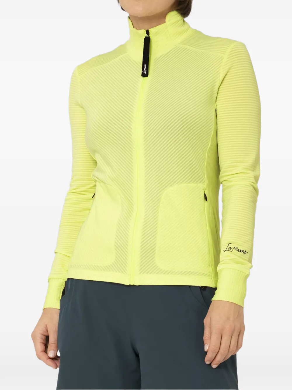 LAMUNT zip-up fitted jacket