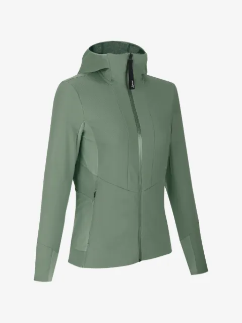 LAMUNT Violet hooded zip-up jacket
