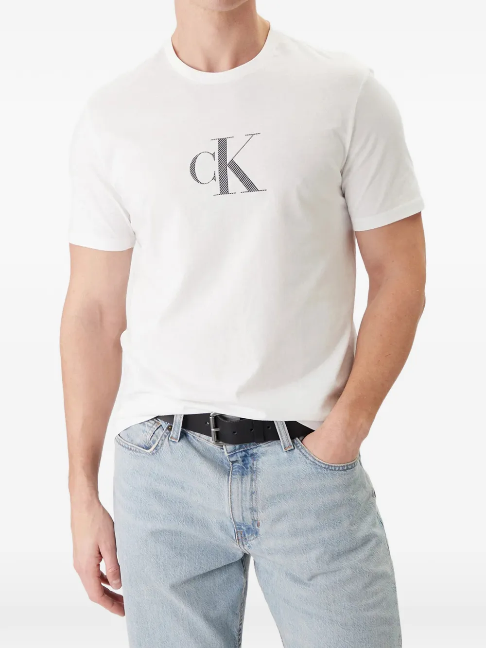 Calvin Klein logo-print T-shirt - Weiß