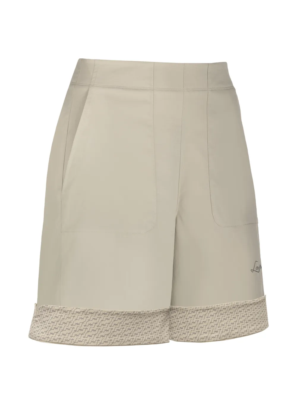 LAMUNT logo-detail shorts - Toni neutri