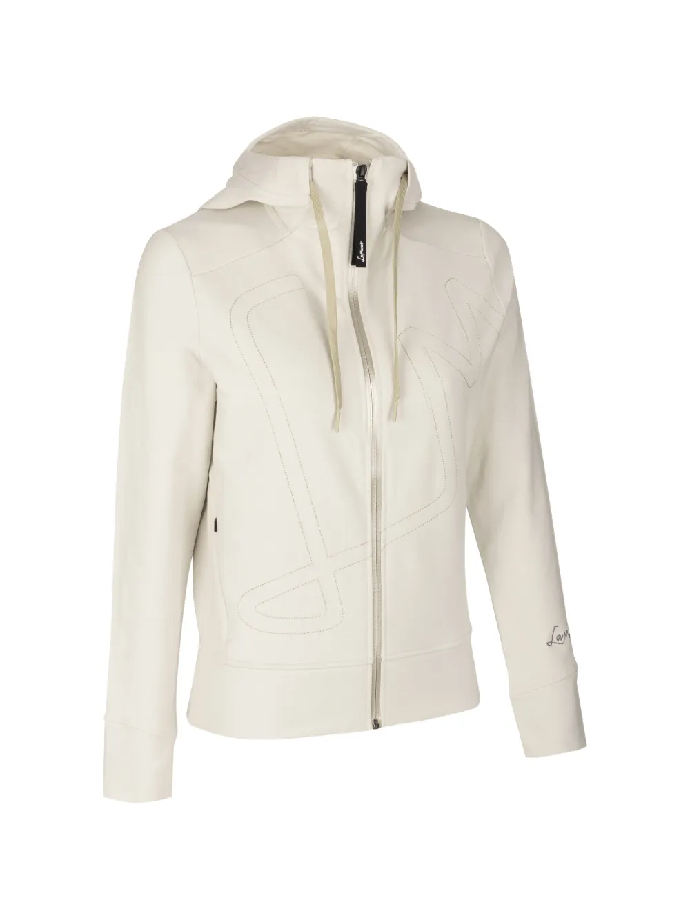 LAMUNT Erika hooded zip-up jacket - Nude
