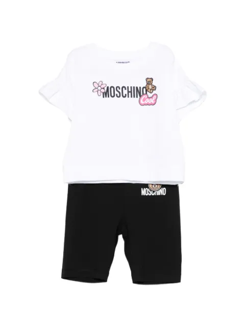 Moschino Kids set de shorts con volantes (set de 2 piezas)