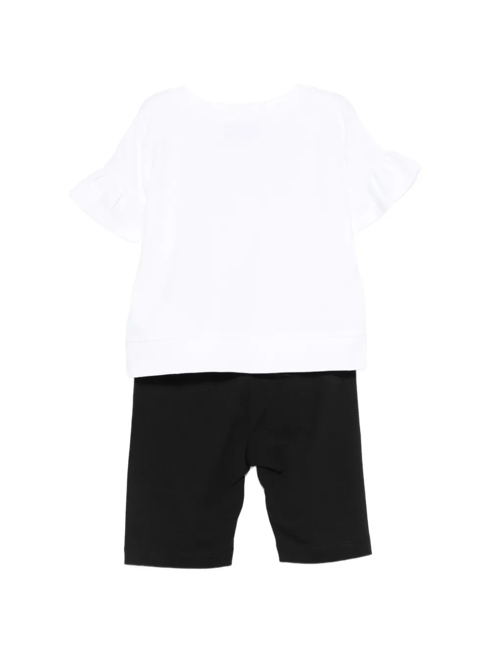  Moschino Kids Ruffled Shorts Set (set Of Two) - White 