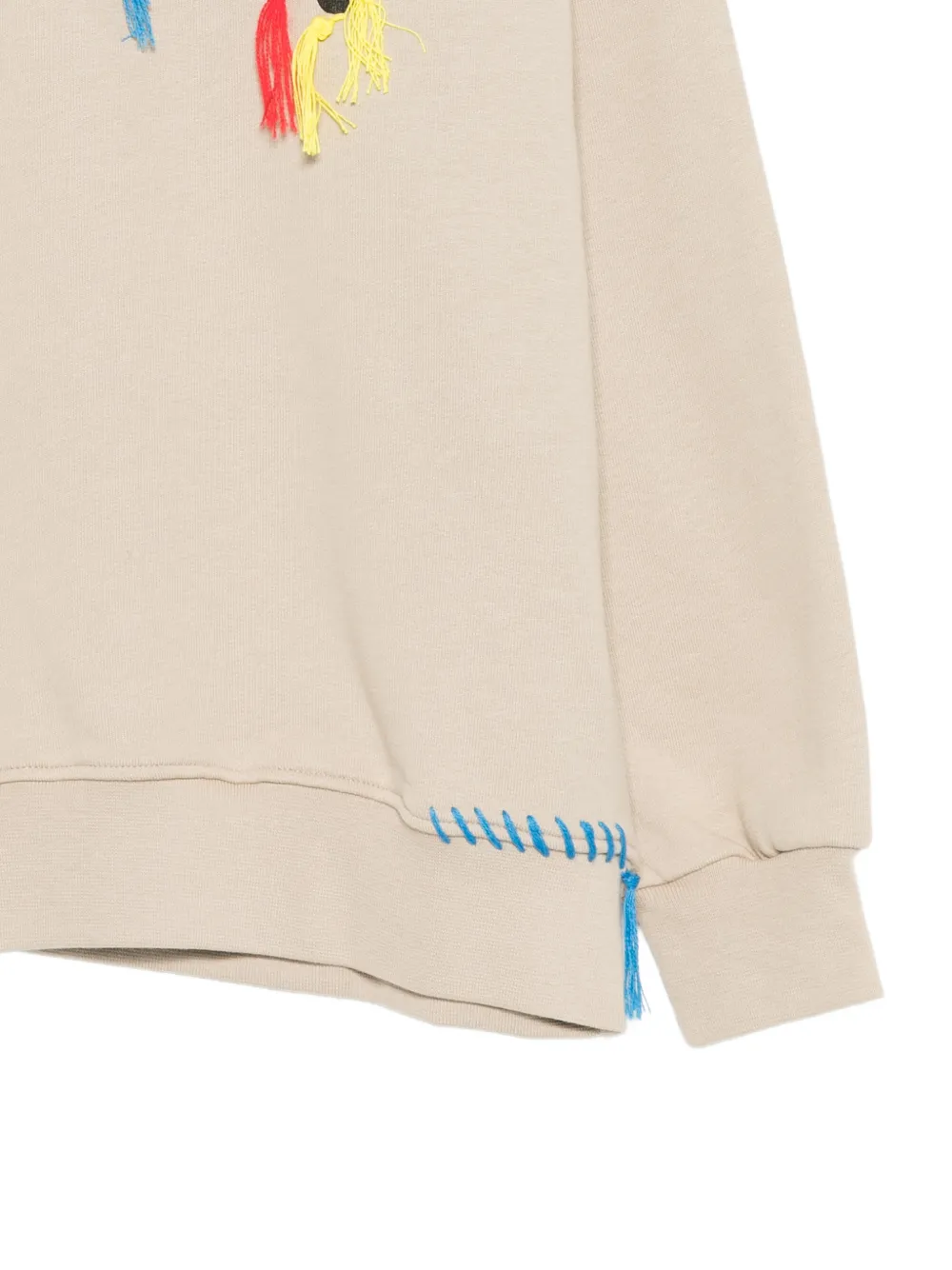 MSGM Kids Sweater met logoprint Beige