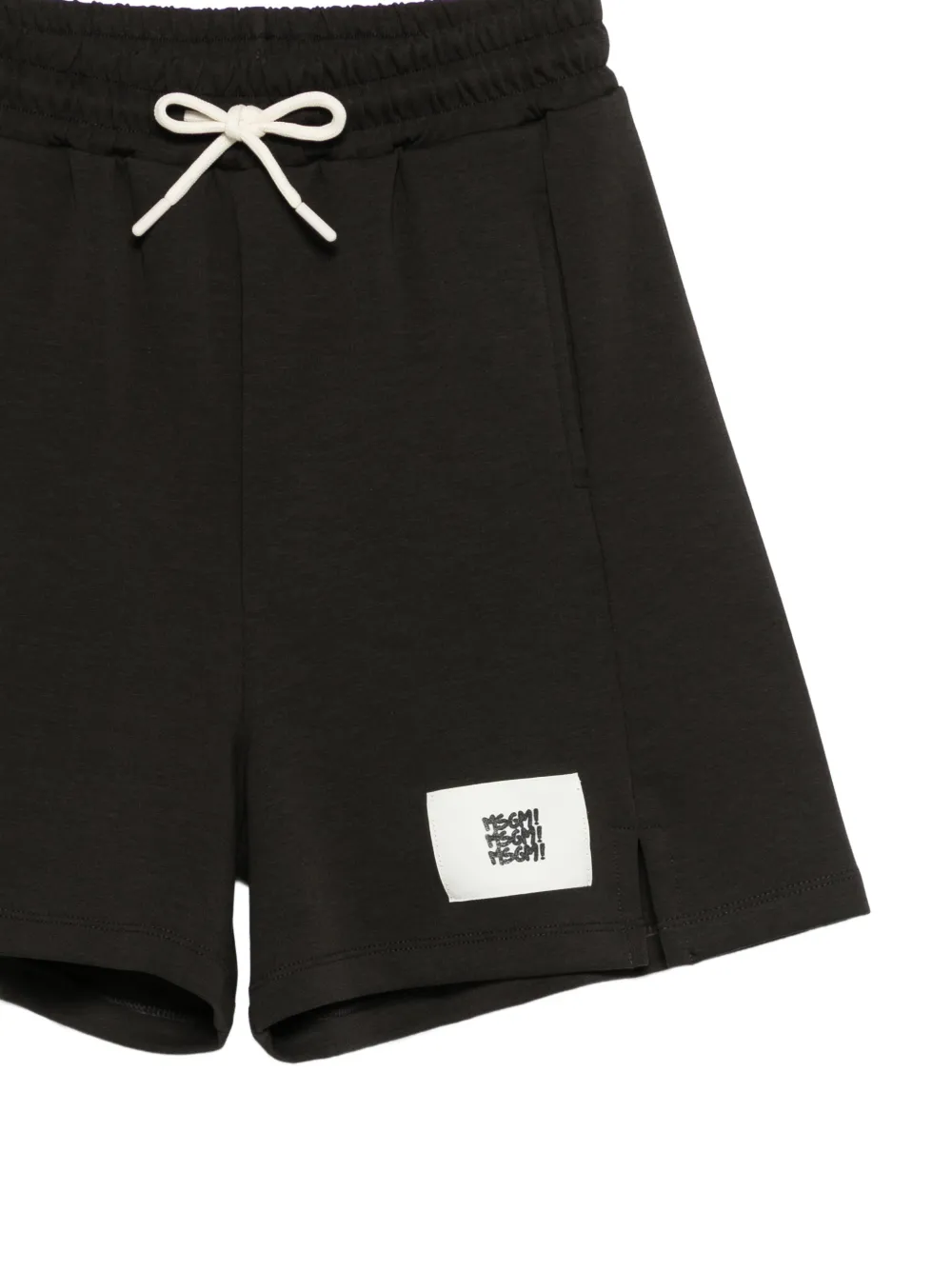 MSGM Kids Trainingsshorts met logopatch Zwart