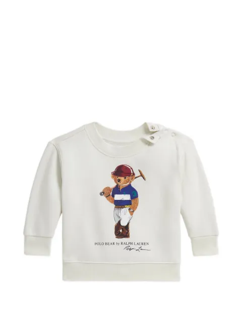 POLO RALPH LAUREN KIDS sweat à boutons imprimés