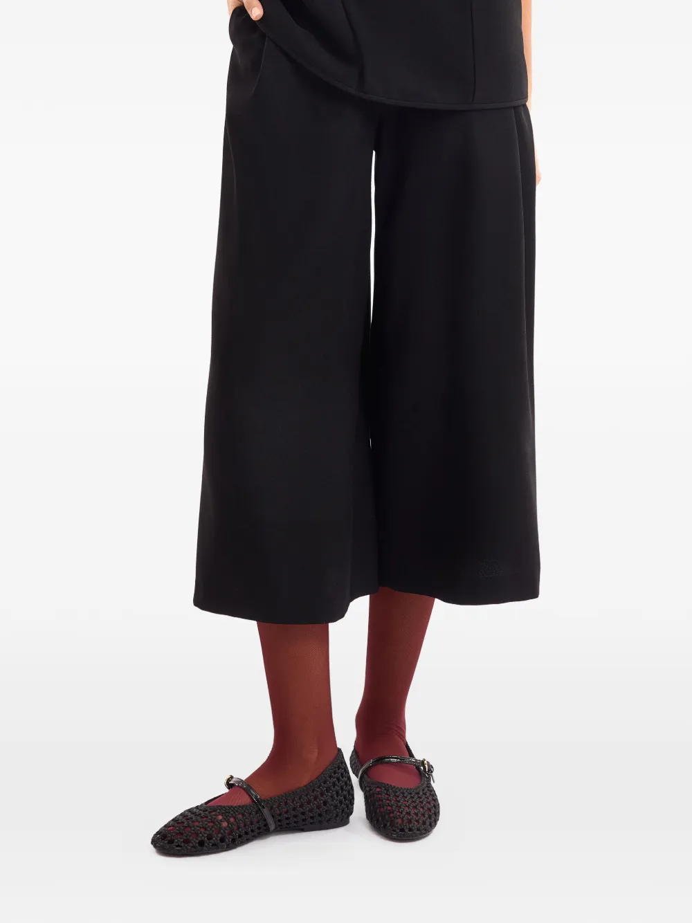 Gemy Maalouf Cropped broek Zwart
