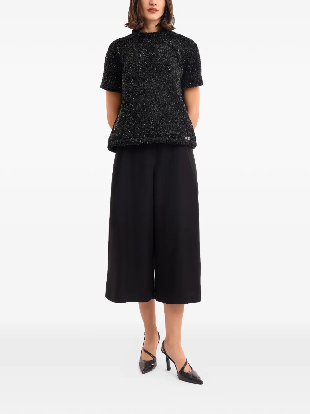 Gemy Maalouf Cropped broek Zwart
