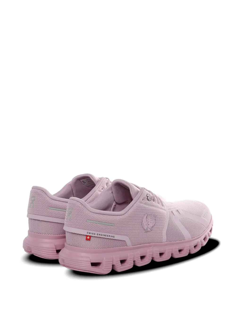 On Sneakers met logopatch Roze