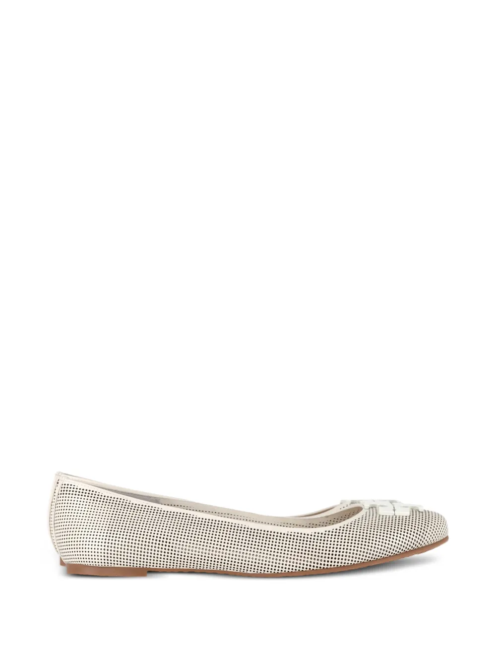 Tory Burch Perforierte Lowell Ballerinas - Nude