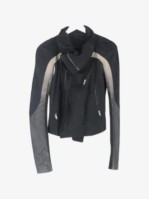 Rick Owens Vintage cropped Eliel bikerjakke i læder