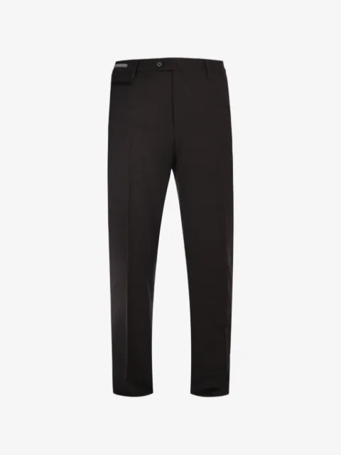 Corneliani button wool trousers