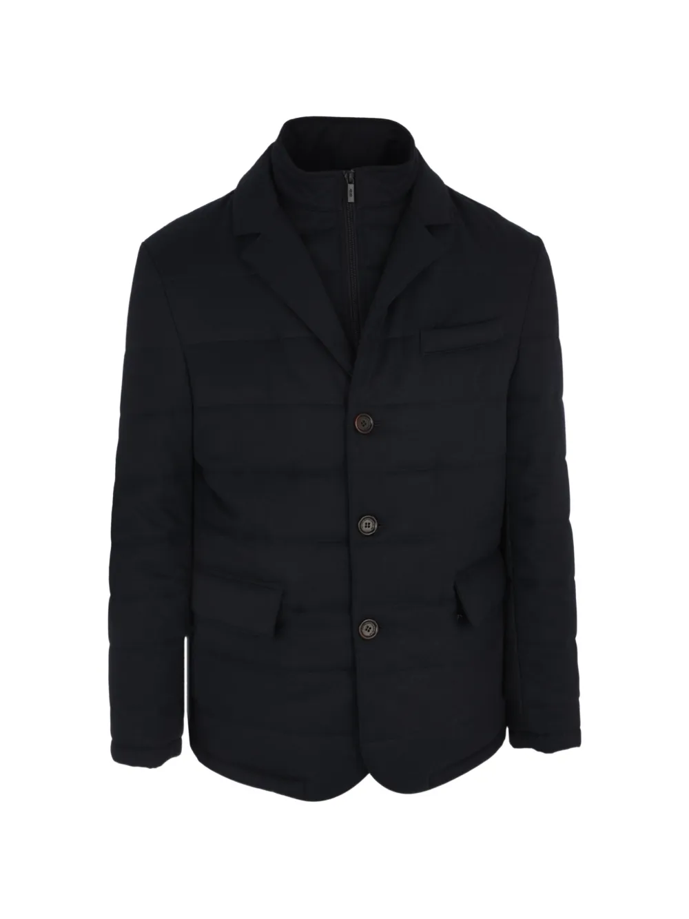 Corneliani Outdoor button-up padded jacket - Blu