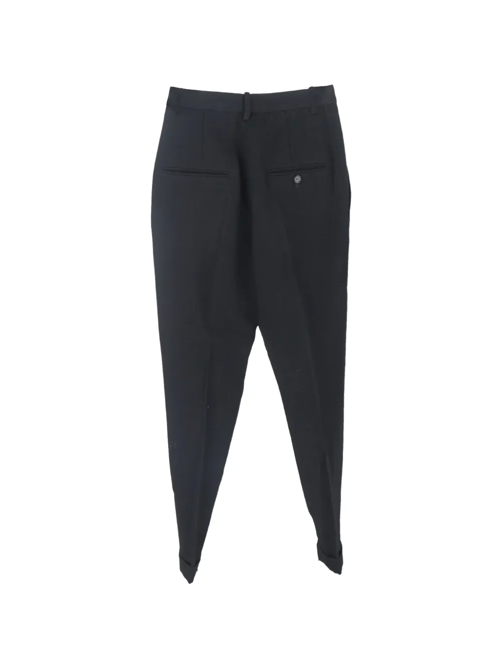 straight-leg pleated trousers