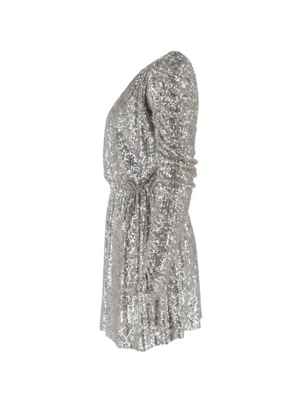 saint laurent sequin mini dress New YSL Saint Laurent Paris Black Sequin Mini Dress Size 8 FR40
