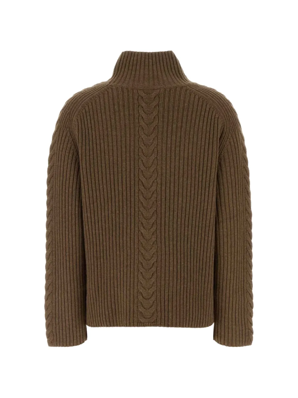 'S Max Mara Kabelgebreide coltrui Bruin