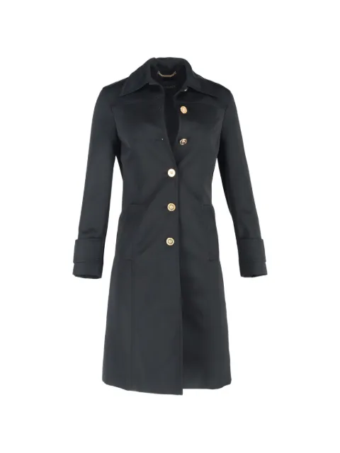 Versace Pre-Owned Versace Coat in Black Polyester