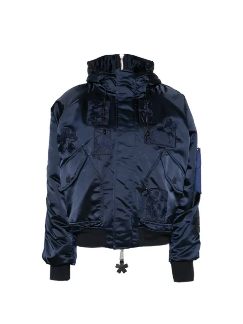 Cecilie Bahnsen jakke med blomsterapplikationer