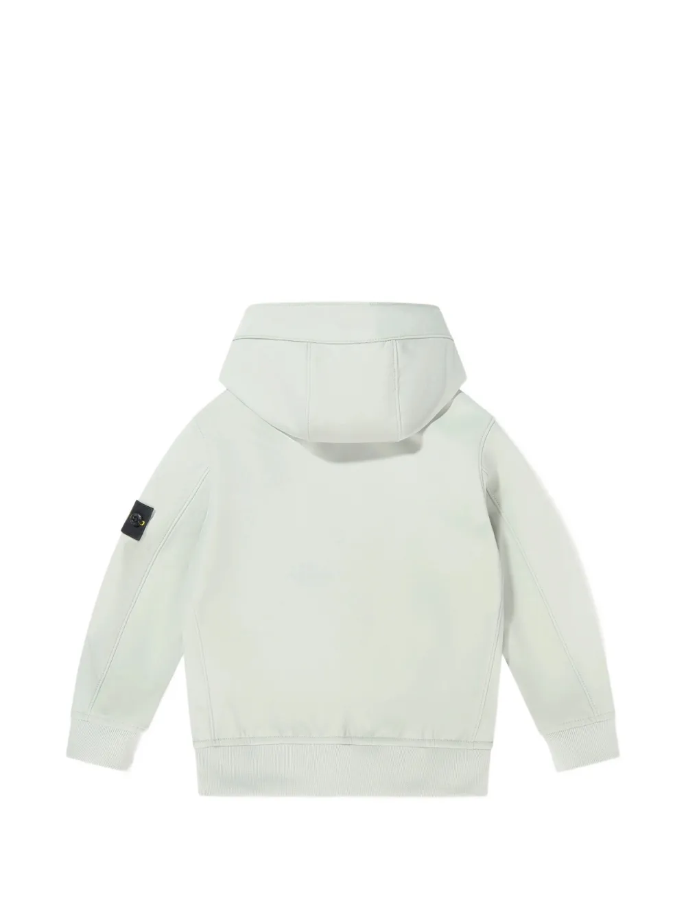 Stone Island Junior Jack met capuchon en badge Grijs