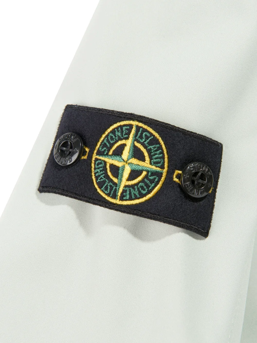 Stone Island Junior Jack met capuchon en badge Grijs