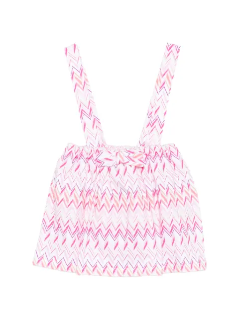 Missoni Kids bow chevron skirt