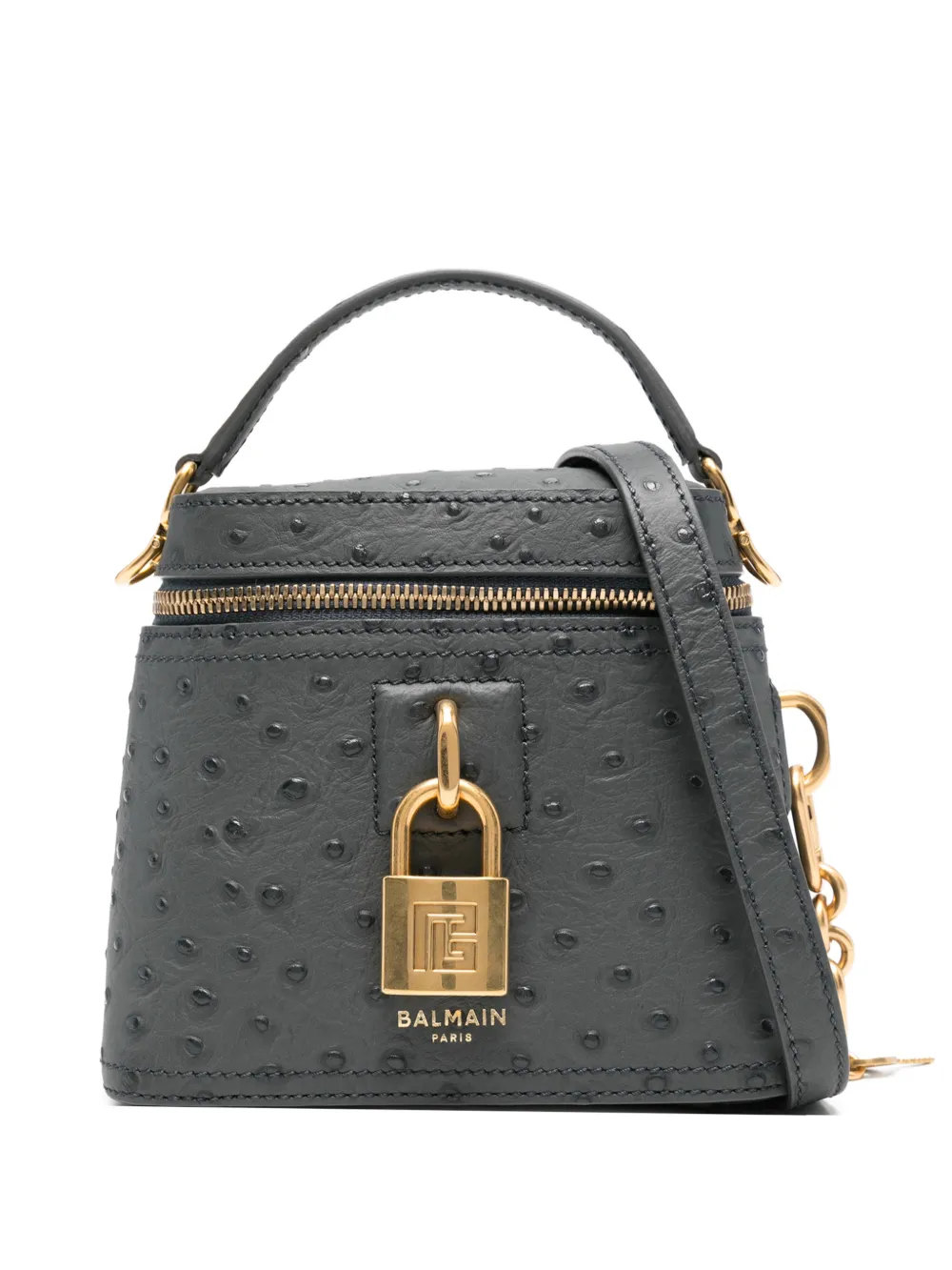 Balmain top-handle cross body bag - Grigio