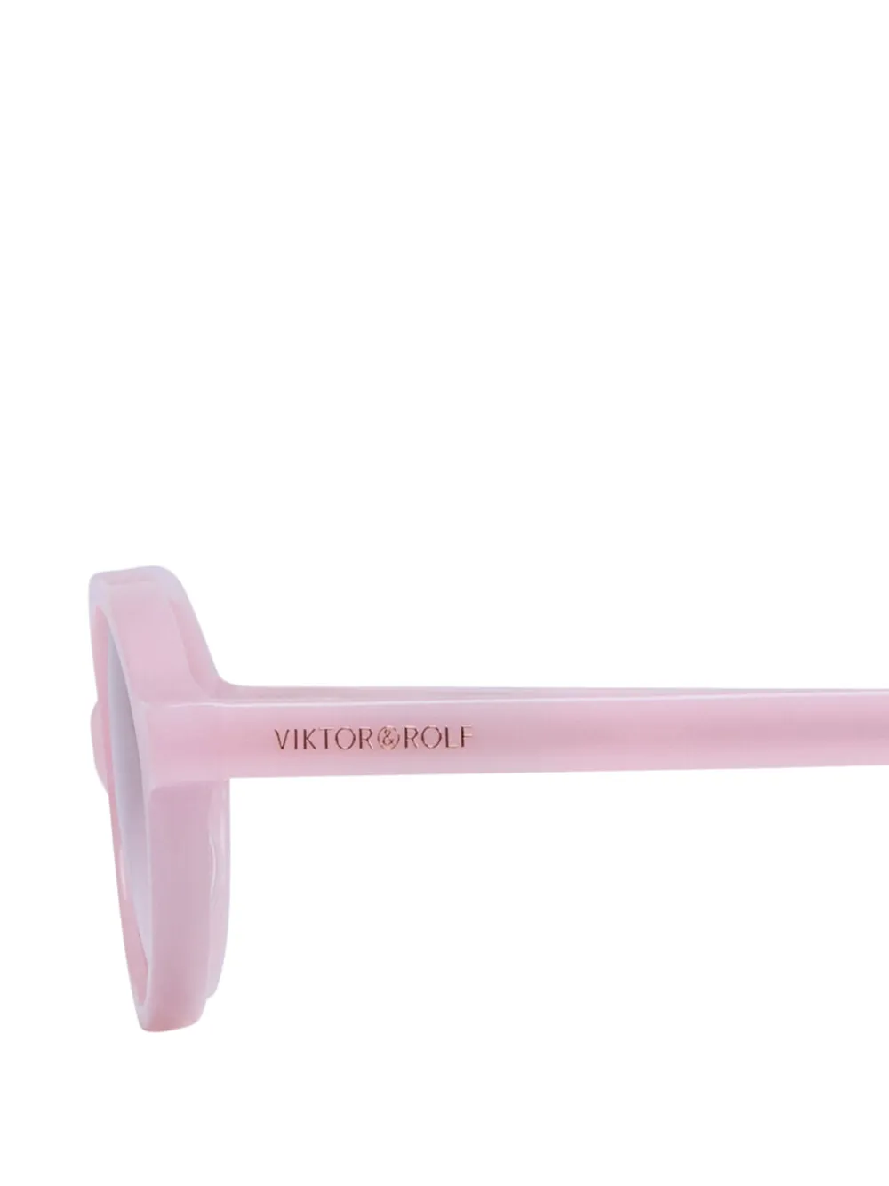 Viktor & Rolf Zonnebril met ovalen montuur Roze