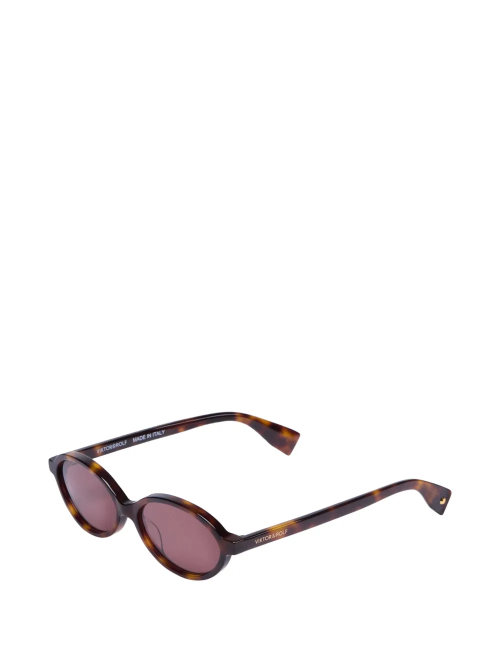  Viktor & Rolf Oval-frame Sunglasses - Brown 
