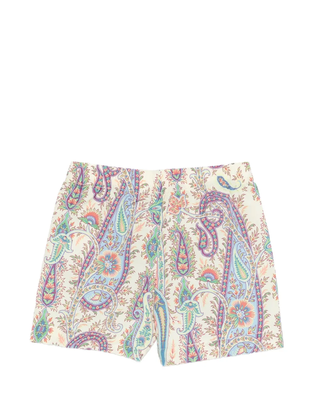 ETRO KIDS Zwembroek met geborduurd paisley Beige