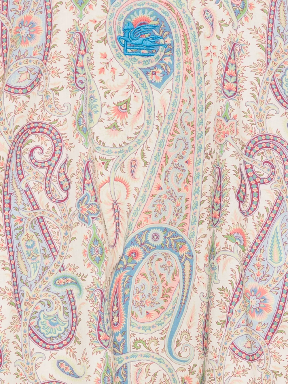 ETRO KIDS Jurk met ruches en paisley-print Beige