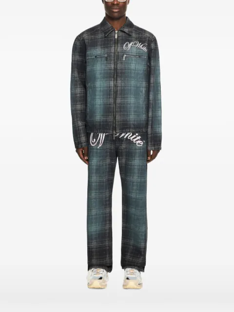 Off-White Check Jacquard denim jacket