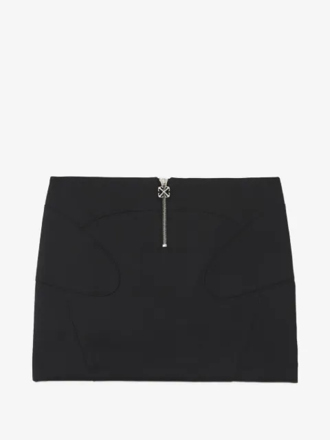 Off-White Wo Gab zip-up mini skirt