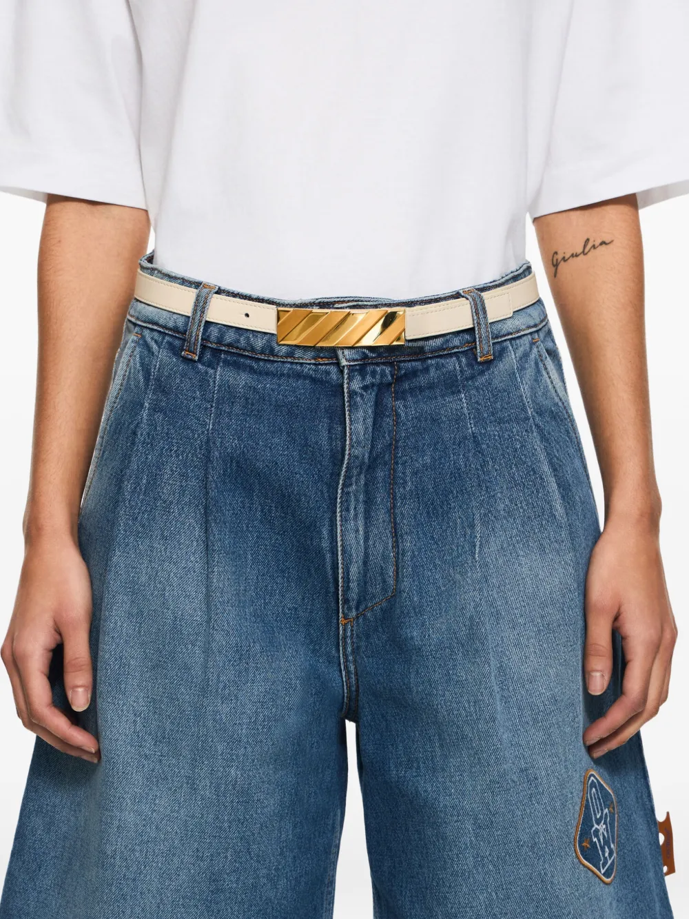 Off-White Cintura Diagonal - Toni neutri