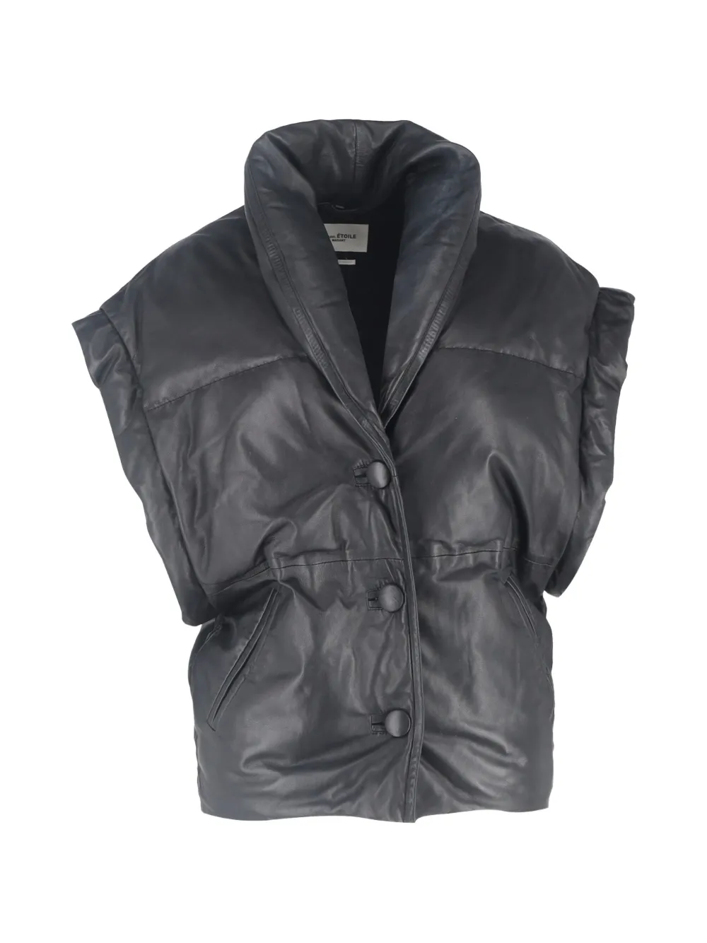 Isabel Marant Vintage Keyson leather gilet - Nero